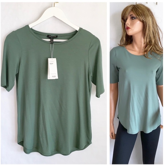 eileen fisher viscose jersey top